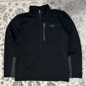 The North Face Quarter Zip Black and Gray Jacket